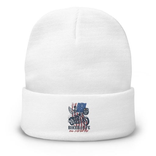 [ID: 81-G65] American Biker for Life Knit Beanie