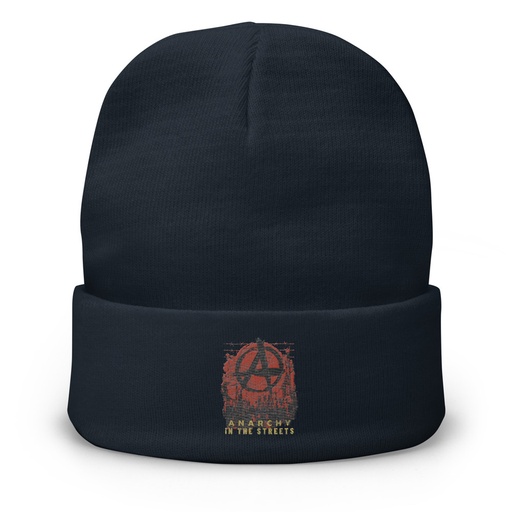 [ID: 81-G78] Anarchy In The Street Knit Beanie