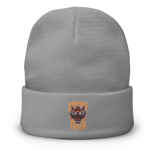 [ID: 81-G85] Angry Tiger - AI Knit Beanie