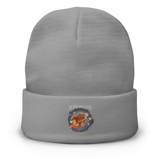 [ID: 81-G111] Astronomy in Every Thread Knit Beanie