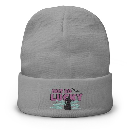 [ID: 81-G127] Bad Luck Kitty - Halloween Knit Beanie