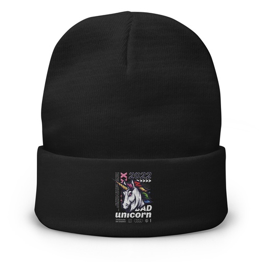 [ID: 81-G128] Bad Unicorn - Horse Knit Beanie