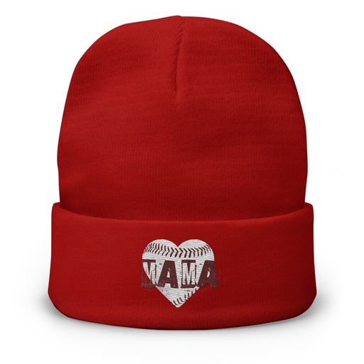 [ID: 81-G142] Baseball MAMA Knit Beanie