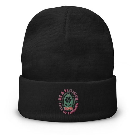 [ID: 81-G152] Be A Flower  Knit Beanie
