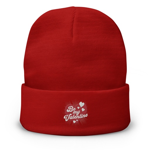 [ID: 81-G158] Be my Valentine - Love Heart Knit Beanie