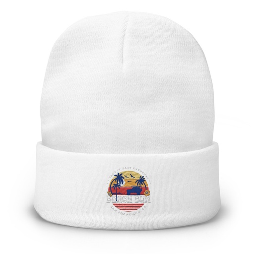 [ID: 81-G164] Beach Bum - Sunset Surfing Knit Beanie