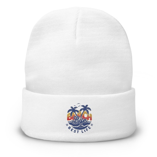 [ID: 81-G168] Beach Life Best Life Knit Beanie