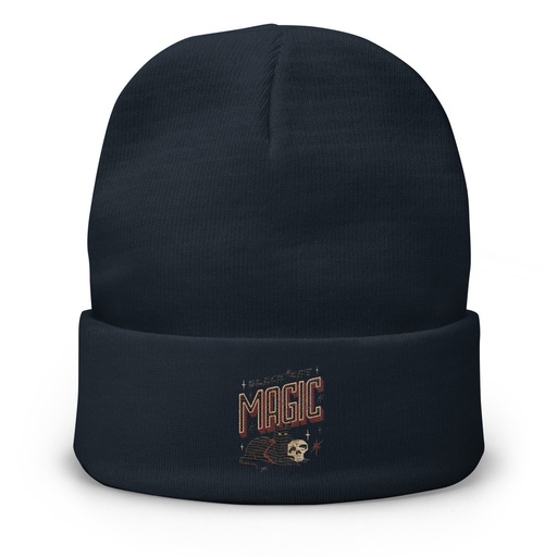 [ID: 81-G214] Black Cat Magic Knit Beanie