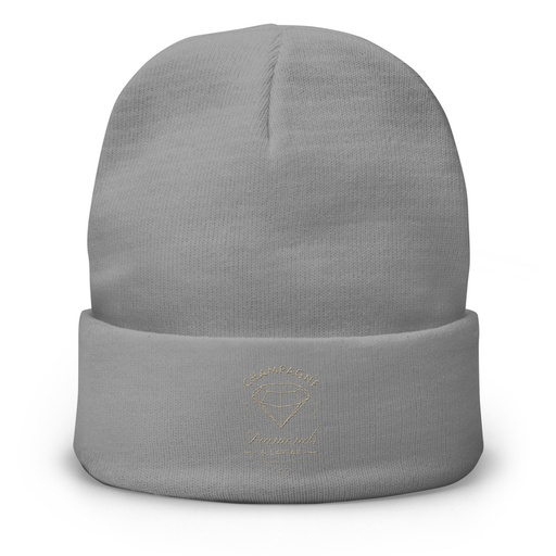 [ID: 81-G215] Black Diamonds - Elegant Knit Beanie