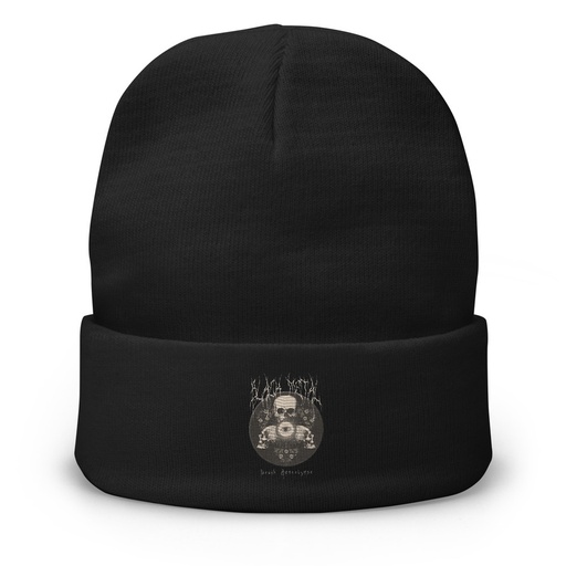 [ID: 81-G228] Black Metal - Hardcore skull theme design Knit Beanie