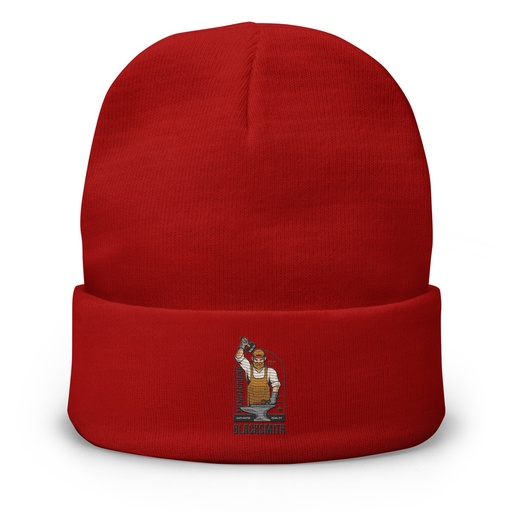 [ID: 81-G232] Blacksmith Workshop - Metalwork Knit Beanie
