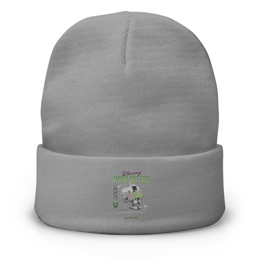 [ID: 81-G235] Blessing With Suffer Knit Beanie
