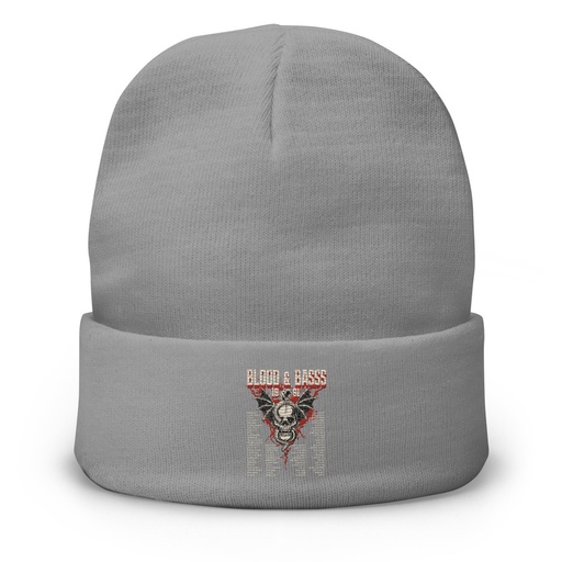 [ID: 81-G236] Blood & Basss - Snake and Skull Knit Beanie