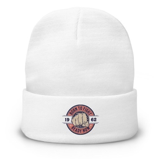 [ID: 81-G265] Born to Fight - Fist Knit Beanie