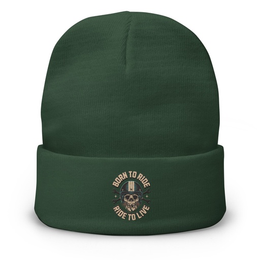 [ID: 81-G269] Born to Ride, Ride to Live Knit Beanie