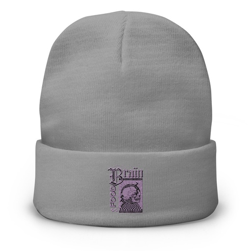 [ID: 81-G280] Brain Food - Y2K Skull Streetwear Knit Beanie