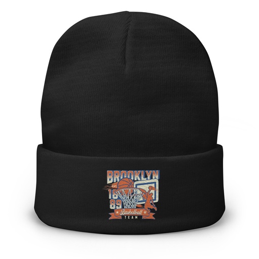 [ID: 81-G290] Brooklyn Basketball Team - Athletic Sports Knit Beanie