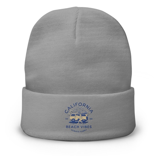 [ID: 81-G314] California Beach Vibes - Retro Camper Van Knit Beanie