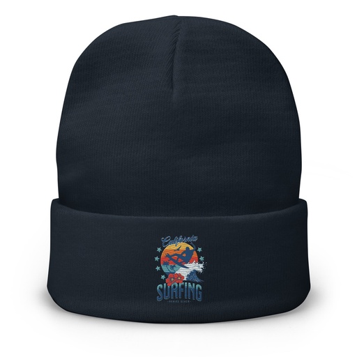 [ID: 81-G318] California Surfing - Palm Beach Knit Beanie