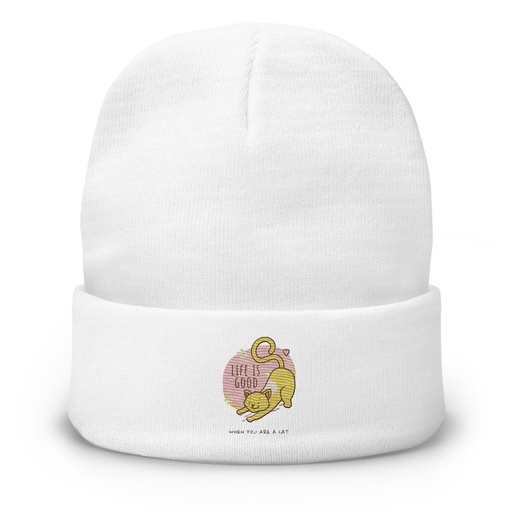 [ID: 81-G338] Cat Life - Humor Knit Beanie