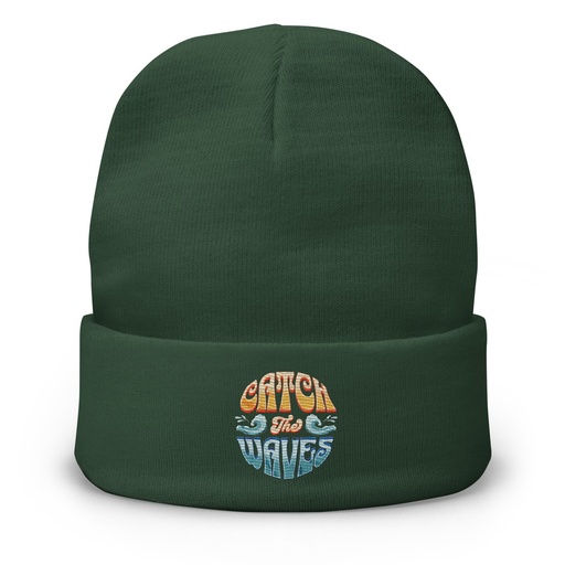 [ID: 81-G343] Catch the Waves - Beach Vibe Knit Beanie