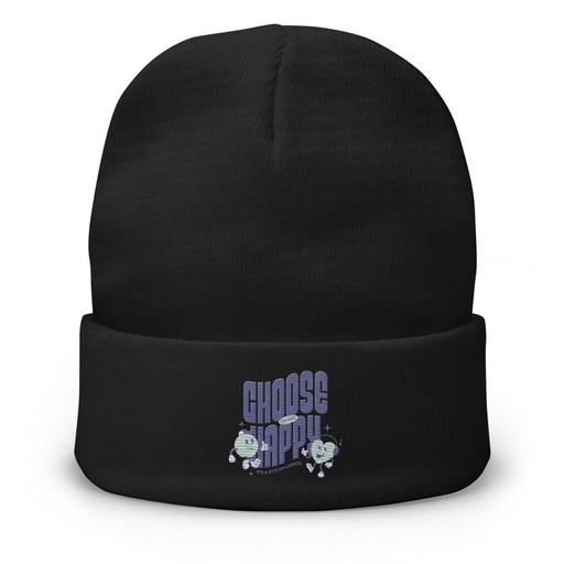 [ID: 81-G369] Choose Happy (2) Knit Beanie