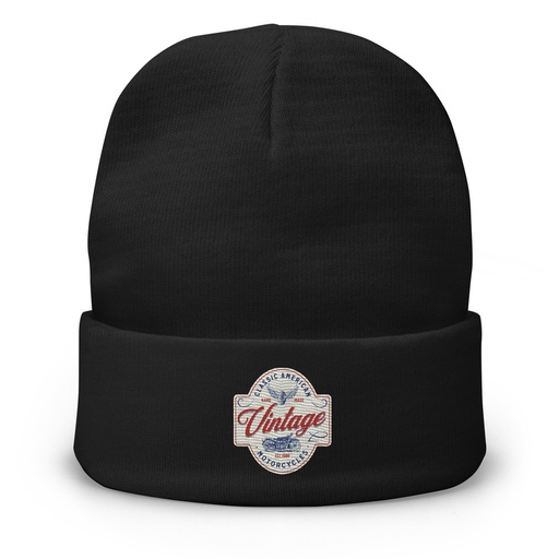 [ID: 81-G379] Classic American Motorcyles - Vintage Knit Beanie