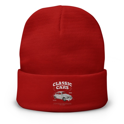 [ID: 81-G382] Classic Cars Knit Beanie