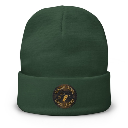 [ID: 81-G385] Classic Song - Music Record Knit Beanie