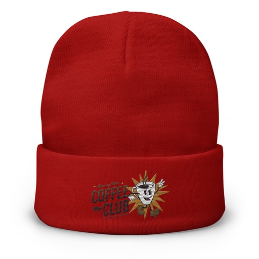 [ID: 81-G396] Coffee Club Knit Beanie