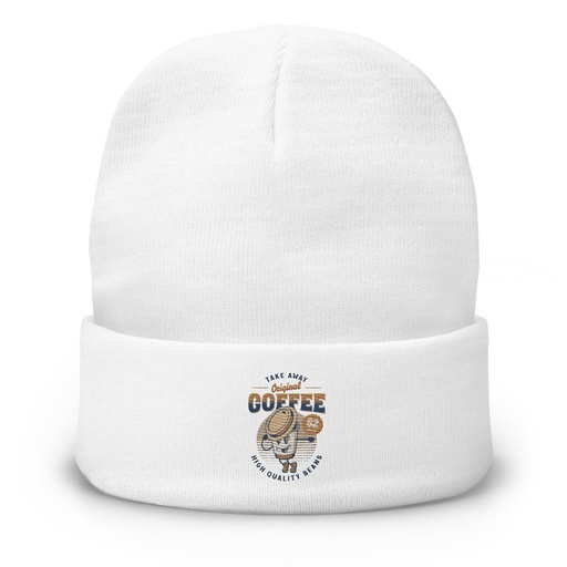 [ID: 81-G398] Coffee Cup - Comics Mascot Knit Beanie