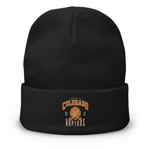 [ID: 81-G407] Colorado Raptors - Rugby Sports Team Knit Beanie
