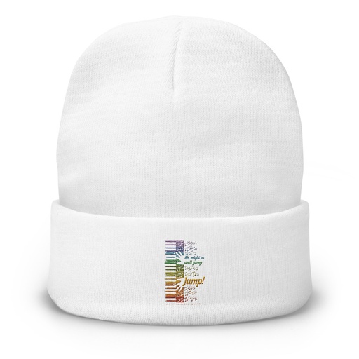[ID: 81-G410] Colorful Retro Keyboard Knit Beanie