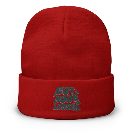 [ID: 81-G448] Cut your Losses Knit Beanie