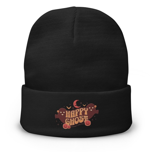 [ID: 81-G452] Cute Happy Ghost Knit Beanie
