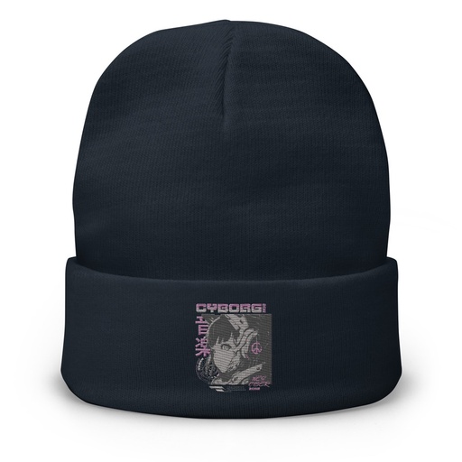 [ID: 81-G459] Cyborg - Y2k Style Knit Beanie
