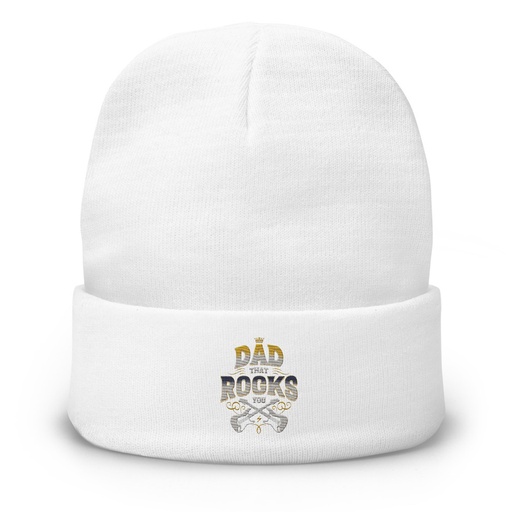 [ID: 81-G460] Dad That Rocks You - Electric Guitar Knit Beanie
