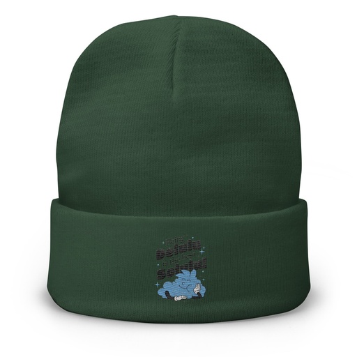 [ID: 81-G485] Delulu is the Solulu! - Typographic Cartoon Streetwear Knit Beanie