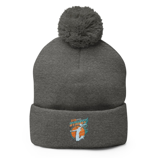 [ID: 93-G6] 3x3 Basketball League Pom-Pom Knit Cap
