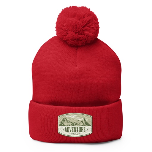 [ID: 93-G32] Adventure Supplies - Mountain Pom-Pom Knit Cap
