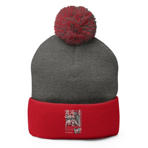 [ID: 93-G34] Age of Chaos - Japanese Anime Pom-Pom Knit Cap