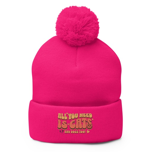 [ID: 93-G52] All You Need Pom-Pom Knit Cap