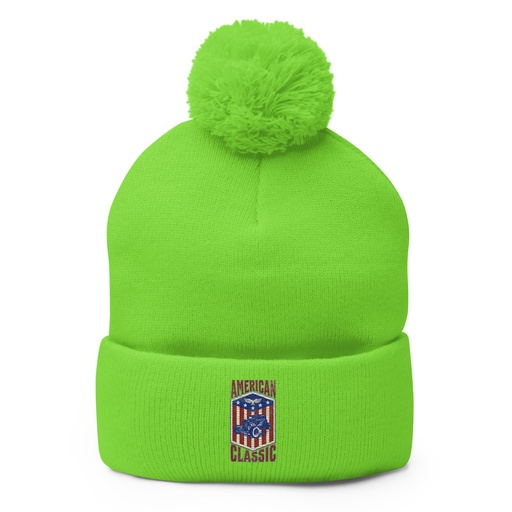 [ID: 93-G66] american classic Pom-Pom Knit Cap