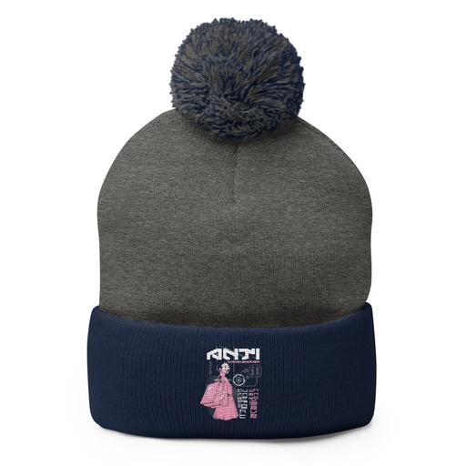 [ID: 93-G91] Anti Consumerism - Futuristic Pom-Pom Knit Cap