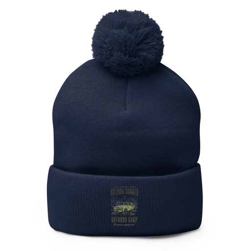 [ID: 93-G100] Arizona Outdoor Camp - Classic Truck Pom-Pom Knit Cap