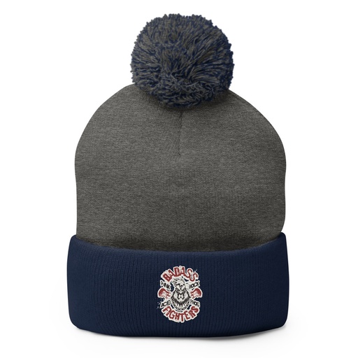 [ID: 93-G130] Badass Fighters Pom-Pom Knit Cap