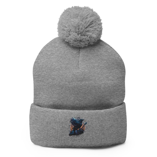 [ID: 93-G210] Birds Chirping Pom-Pom Knit Cap