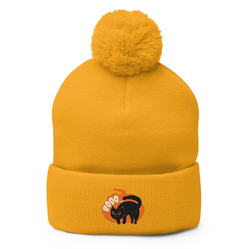 [ID: 93-G251] Boo - Scay Cute Cat Pom-Pom Knit Cap