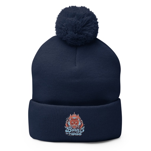 [ID: 93-G263] Born to be Wild - Tiger Pom-Pom Knit Cap