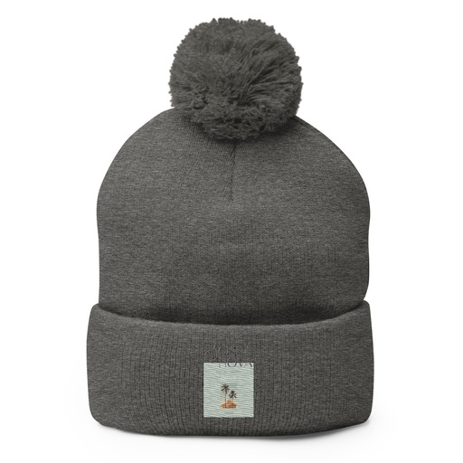 [ID: 93-G271] Bossa Nova Pom-Pom Knit Cap
